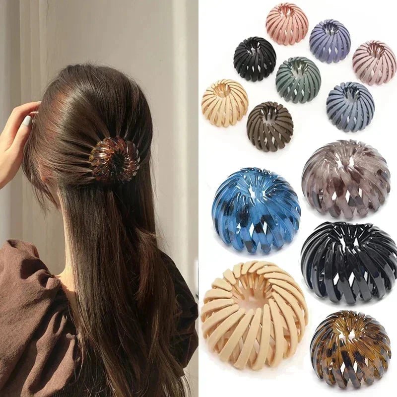 Bird Nest Shaped Ponytail Hair Clip – Magic Lazy Braider Hairpin for Women - Guineman