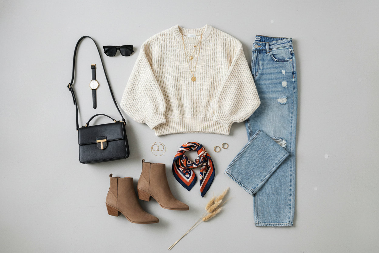 genere moi une image de vetement et des accessoire