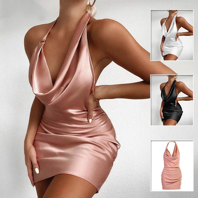 Sleeveless Backless Mini Dress - ZENOVA
